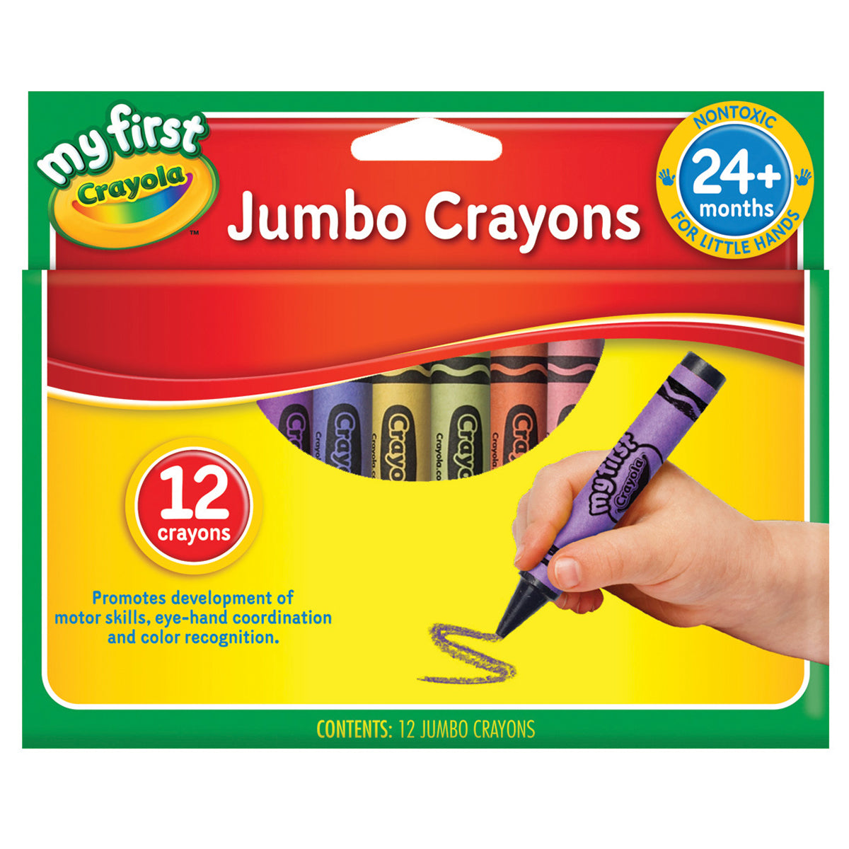 CRAYOLA CRAYONS  JUMBO PACK 12