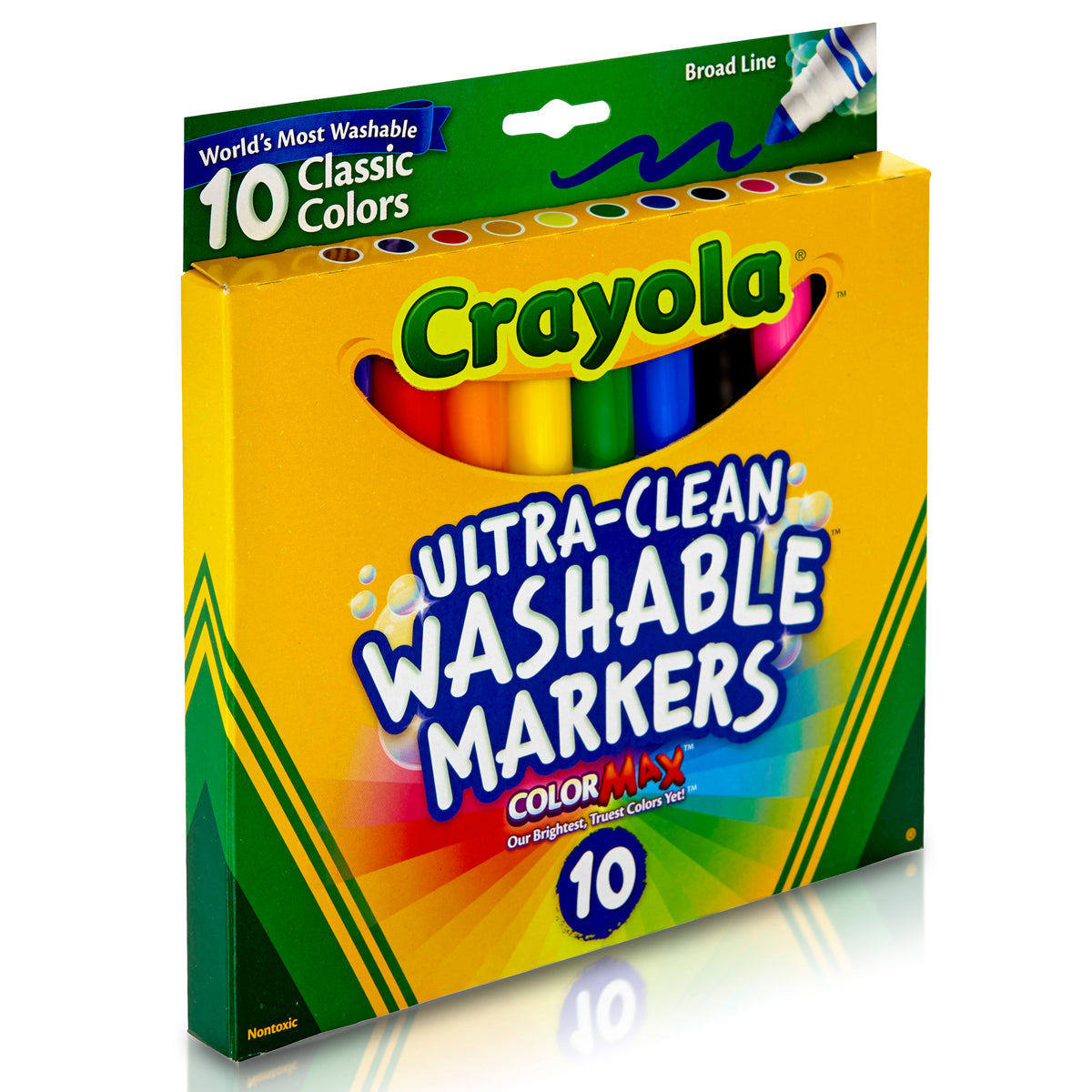 CRAYOLA MARKERS CLASSIC BROADLINE 10 PACK