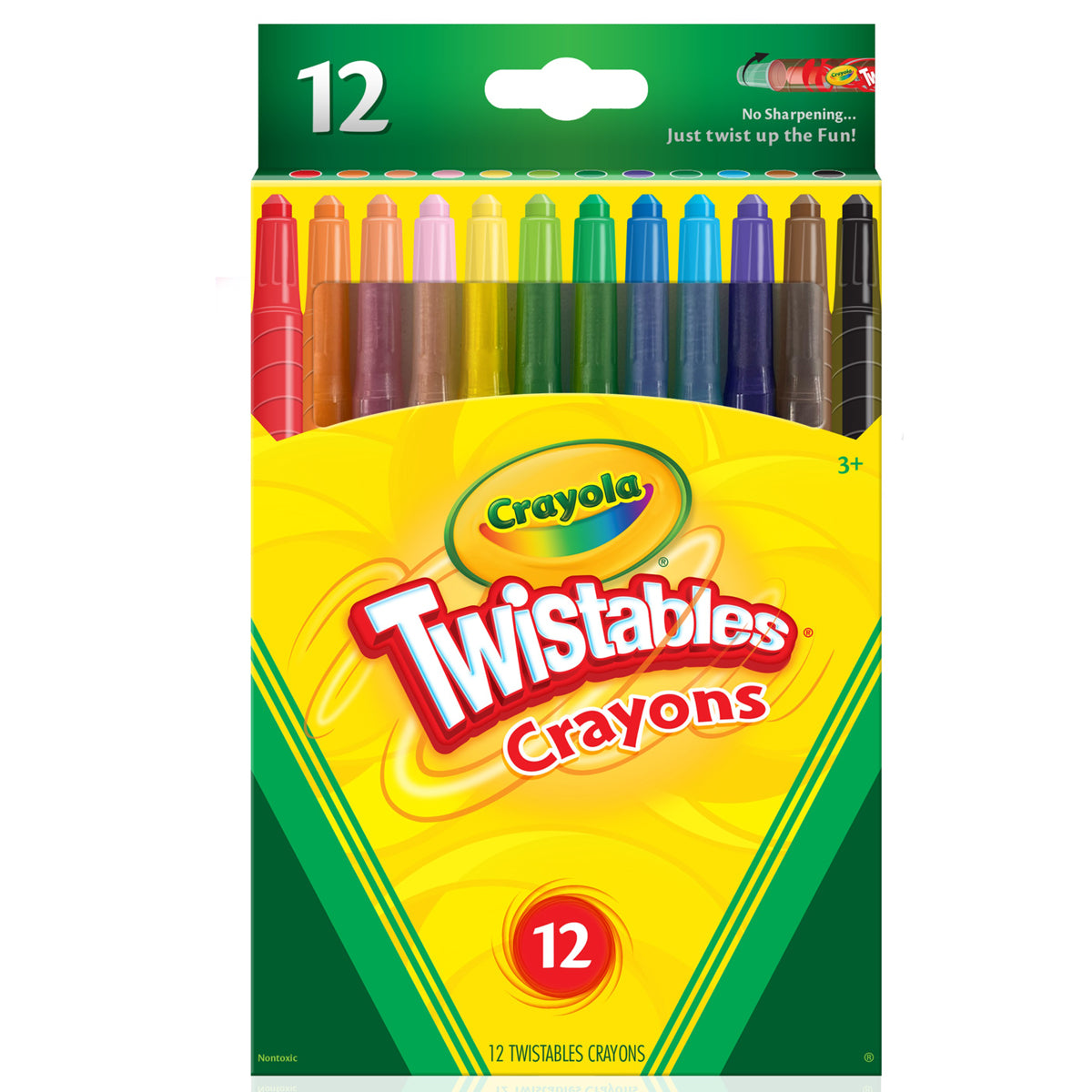 CRAYONS CRAYOLA TWISTABLE PK 12