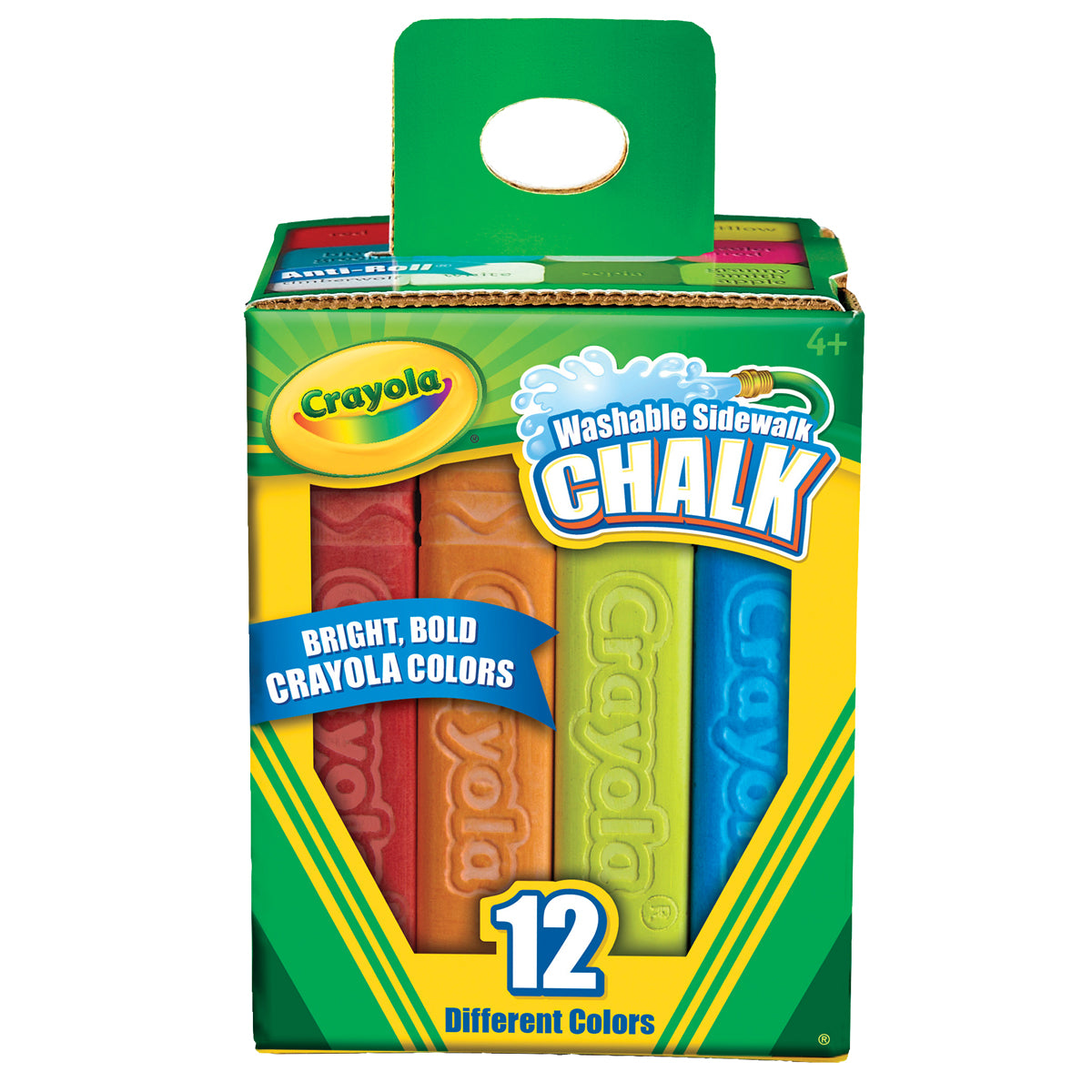 CRAYOLA CHALK  WASHABLE SIDEWALK PK 12