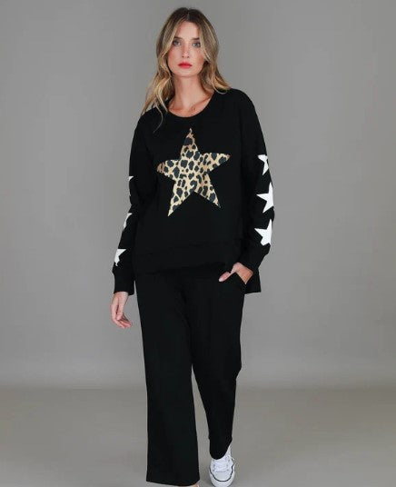 3rd STORY SYDNEY LEOPARD STAR SWEATER [SZ:XS]
