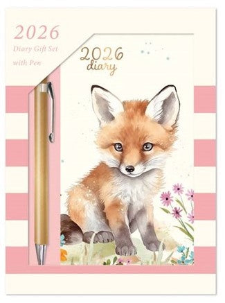 2026 DIARY GIFT SET WITH PEN [DE:Fox]