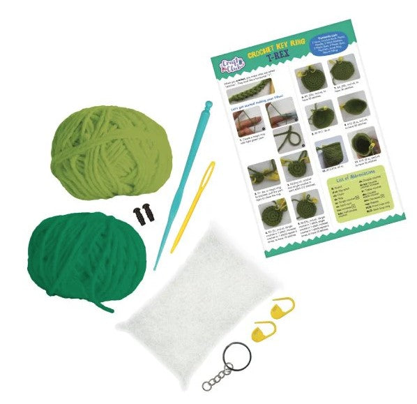 CRAFT CLUB CROCHET KEYRING T-REX