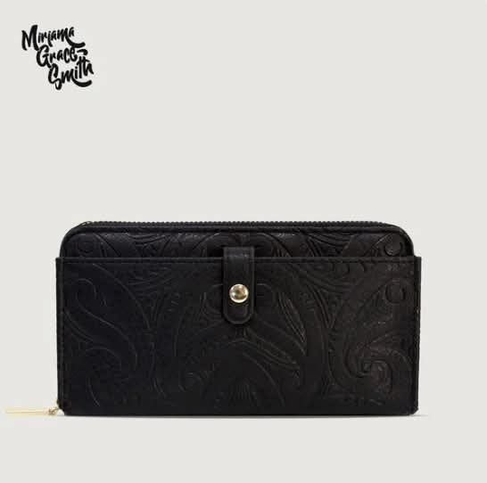 MOANA ROAD FITZROY WALLET MIRIAMA GRACE SMITH [CL:BLACK]