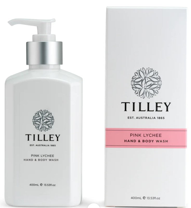 TILLEY PINK LYCHEE HAND & BODY WASH 400ML