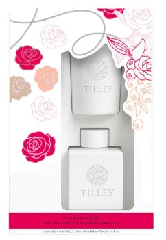 TILLEY WILD BERRY MIMOSA SET - 80g CANDLE & 75ml REED DIFFUSER