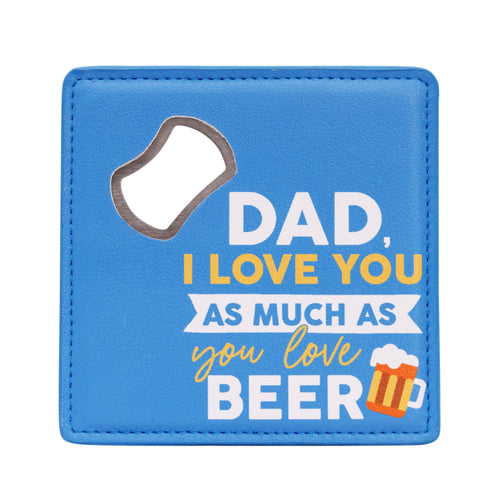 BOTTLE OPENER COASTER BEER