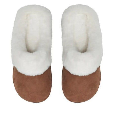 SNUGG UPS WOMEN'S SLIDE SLIPPER [SZ:35-36 CL:CHESTNUT]