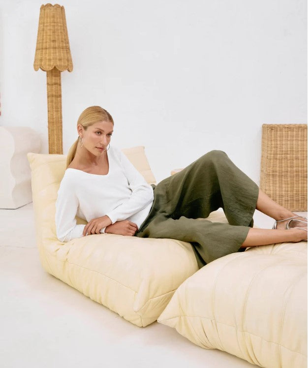 EB & IVE STUDIO CROP PANT [SZ:SMALL CL:KHAKI]