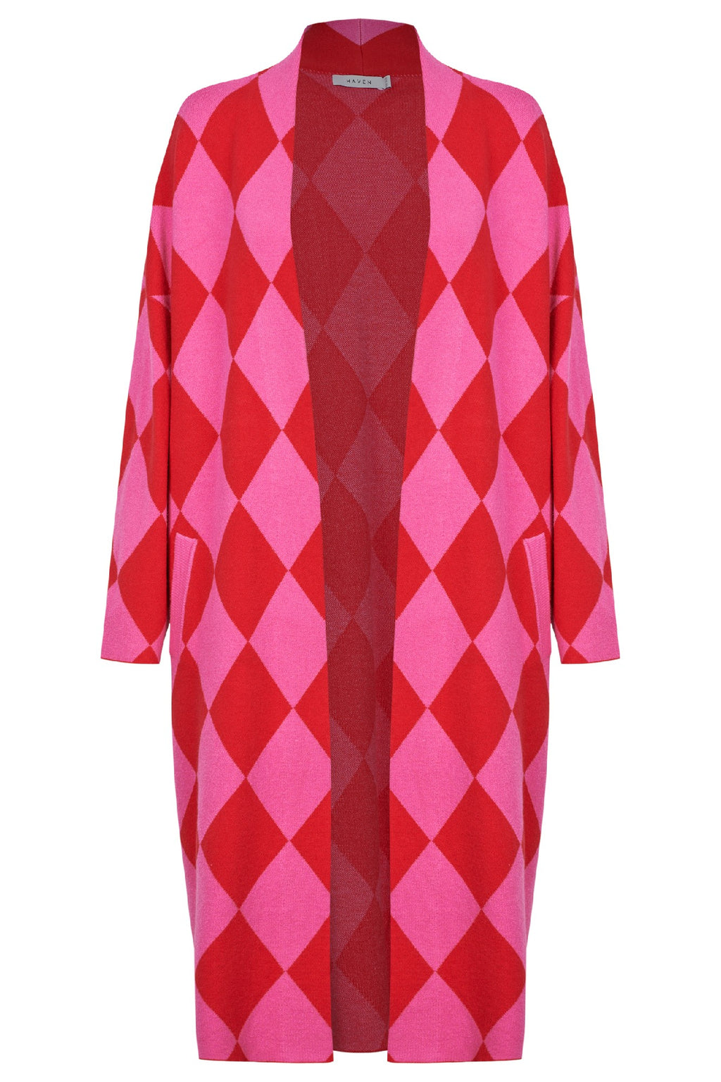 HAVEN CASABLANCA CARDIGAN CHILLI/PINK ONE SIZE