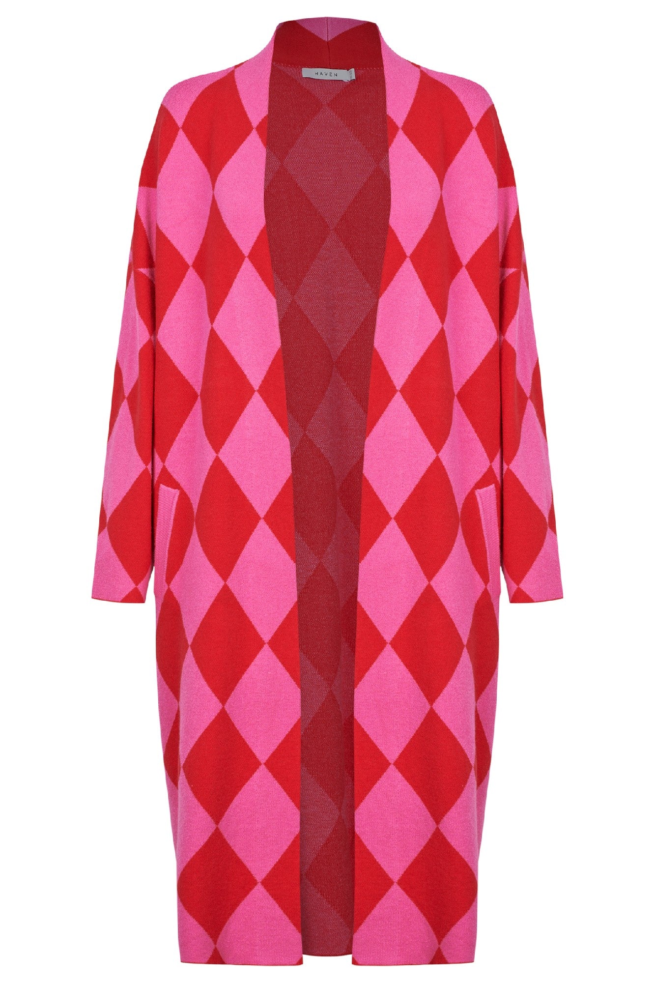 HAVEN CASABLANCA CARDIGAN CHILLI/PINK ONE SIZE