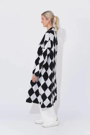HAVEN CASABLANCA CARDIGAN WHITE/KOHL ONE SIZE