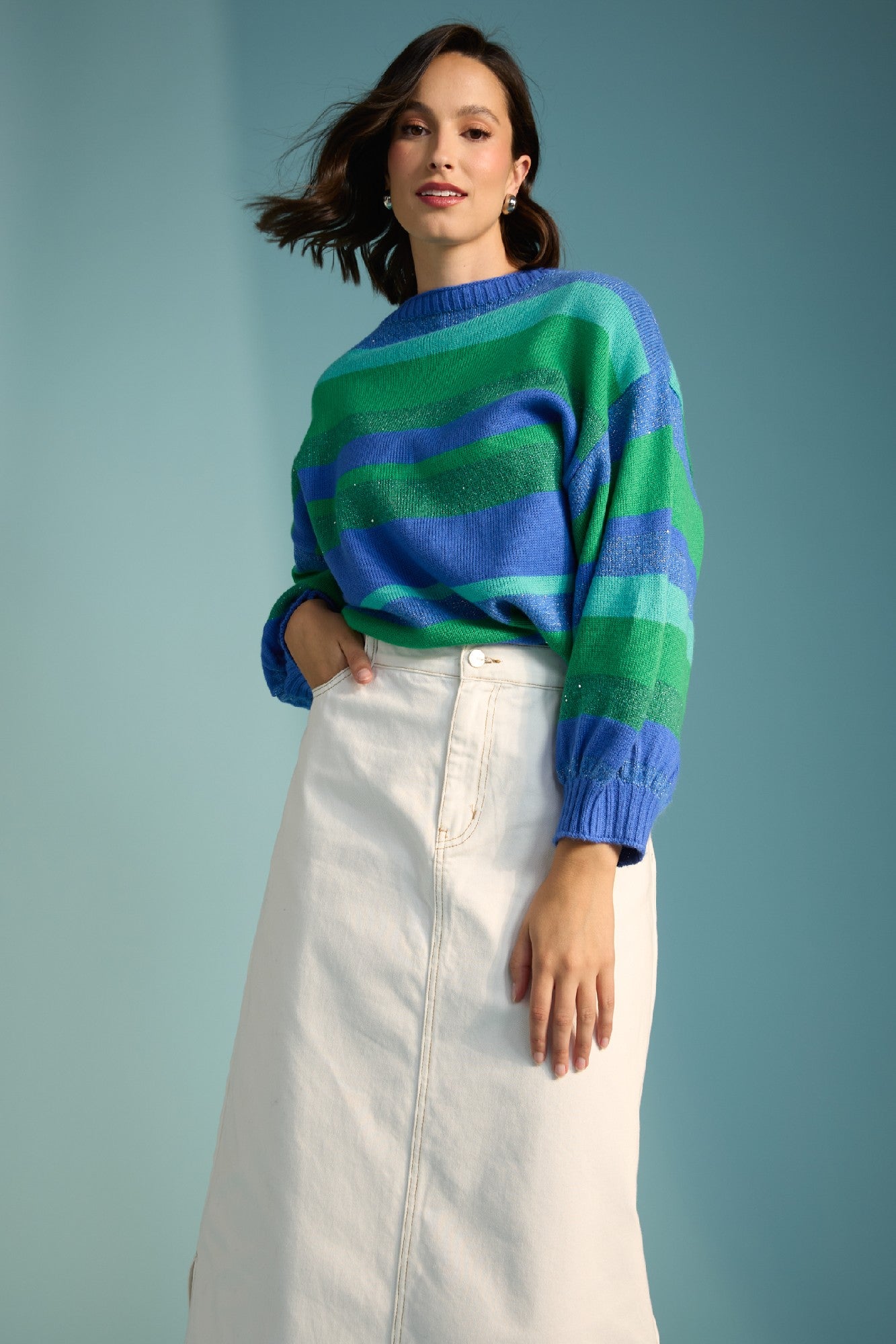 HAVEN YUMA JUMPER BLUE OASIS [SZ:M / L]