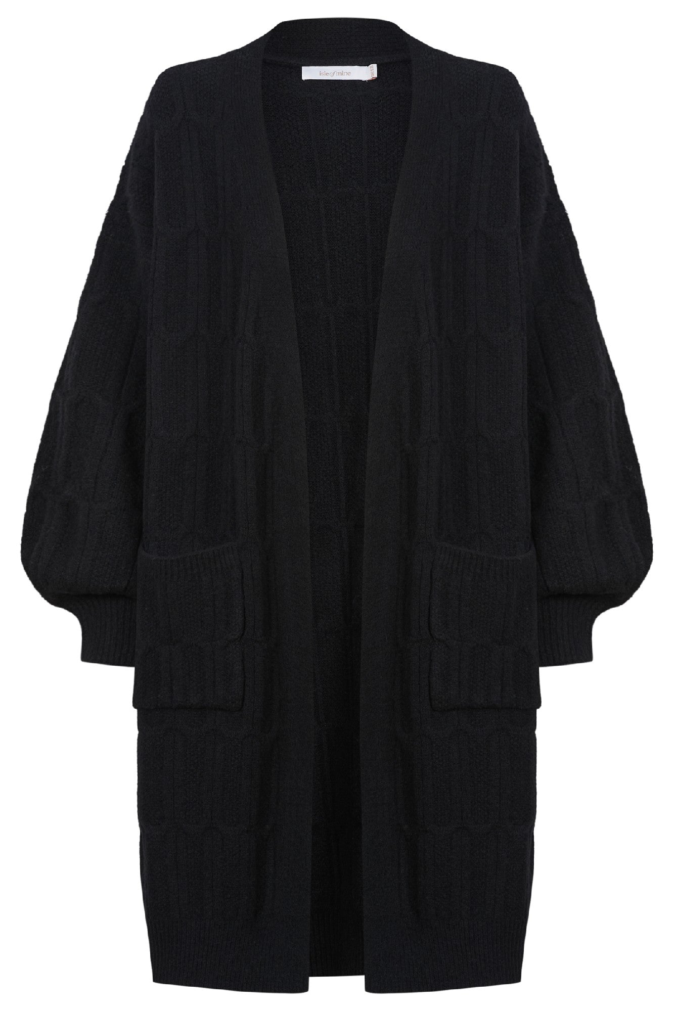 ISLE OF MINE HERA CARDIGAN ONYX ONE SIZE