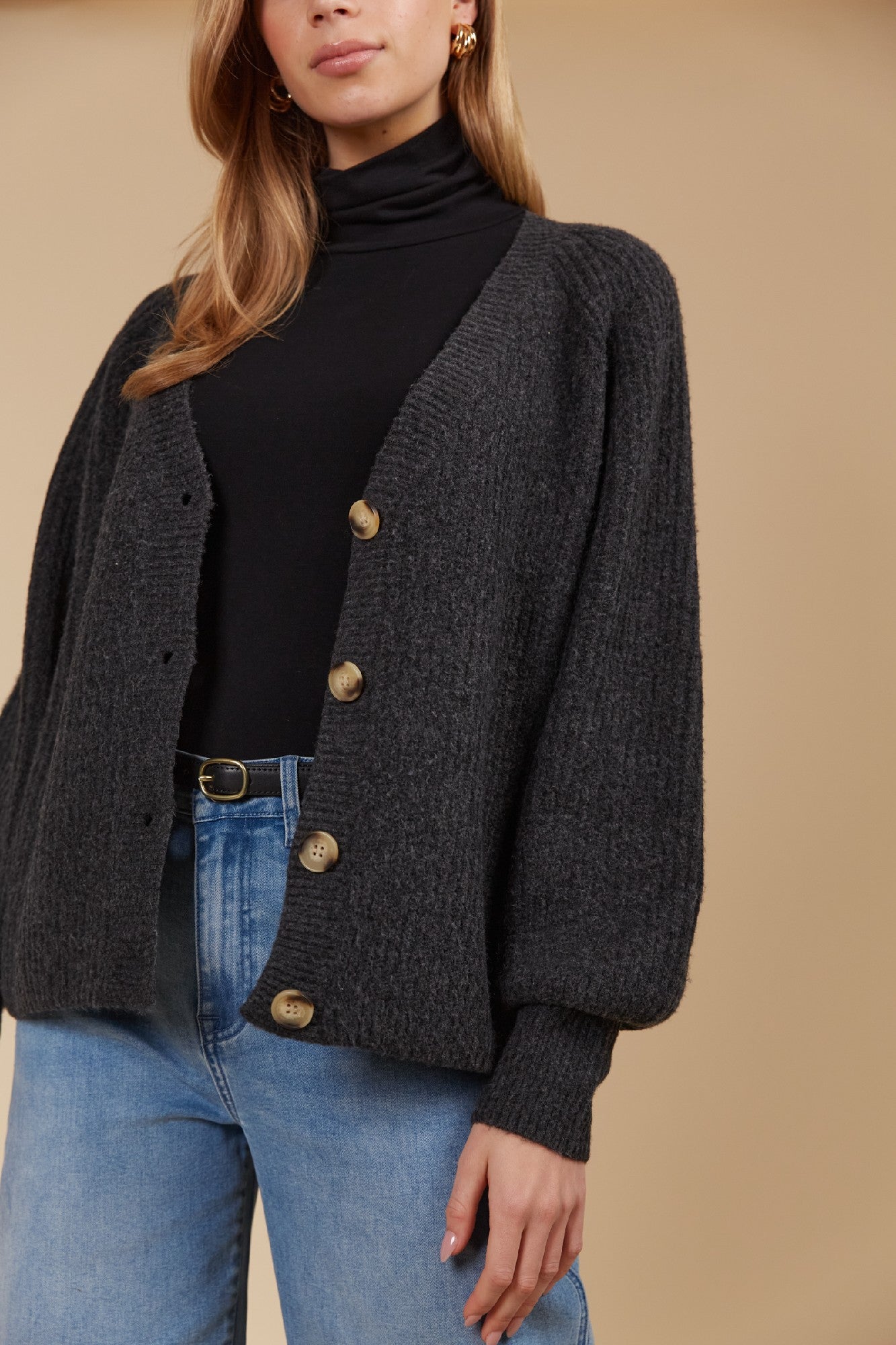 ISLE OF MINE MIRU CARDIGAN ASH [SZ:XSMALL]