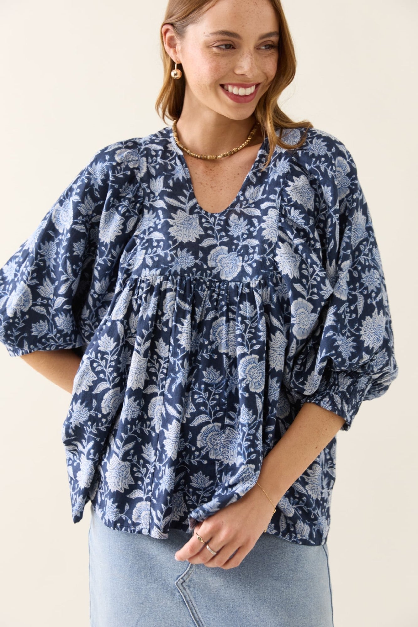 ISLE OF MINE WILMA TOP [SZ:S / M CL:NAVY]