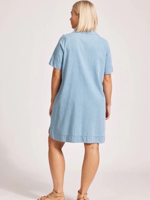 EB & IVE MELENIA DENIM SHIRT DRESS [SZ:SMALL CL:DENIM]