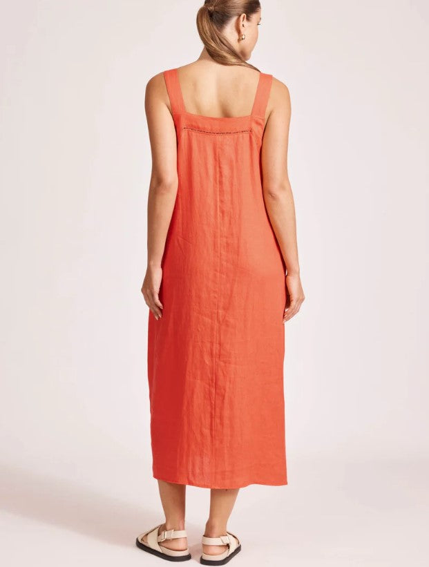 EB & IVE MIRAMAR TANK MAXI DRESS CORAL [SZ:MEDIUM]