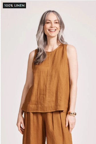 EB & IVE MIRAMAR TANK TOP [SZ:XSMALL CL:CARAMEL]
