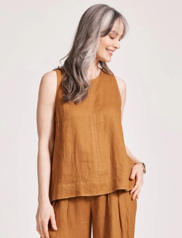 EB & IVE MIRAMAR TANK TOP [SZ:XSMALL CL:CARAMEL]