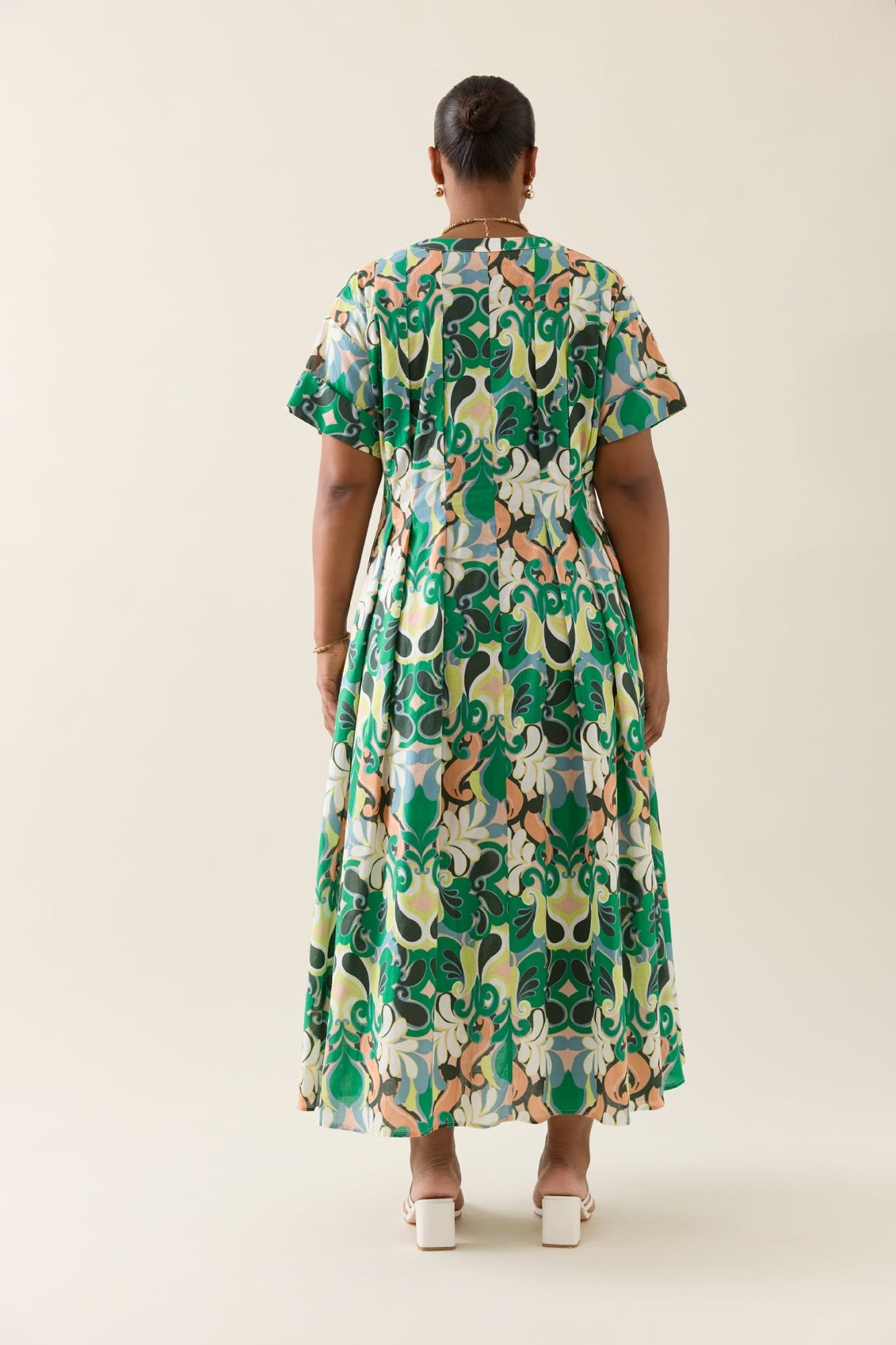 ISLE OF MINE AURORA PLEAT MAXI DRESS PAISLEY [SZ:SMALL]