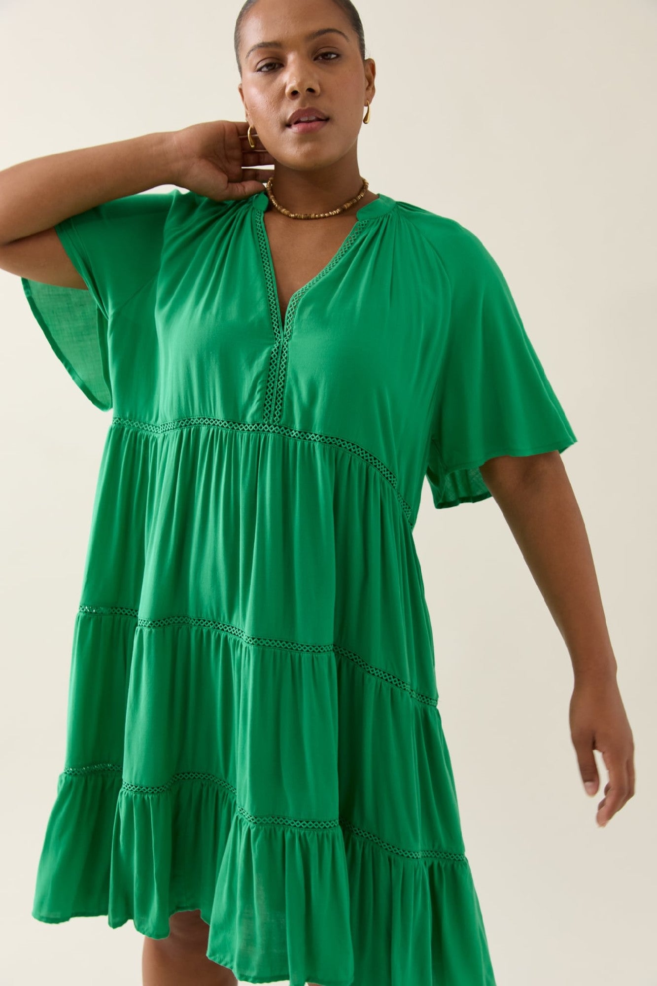 ISLE OF MINE OLINE DRESS [SZ:XSMALL CL:GREEN]