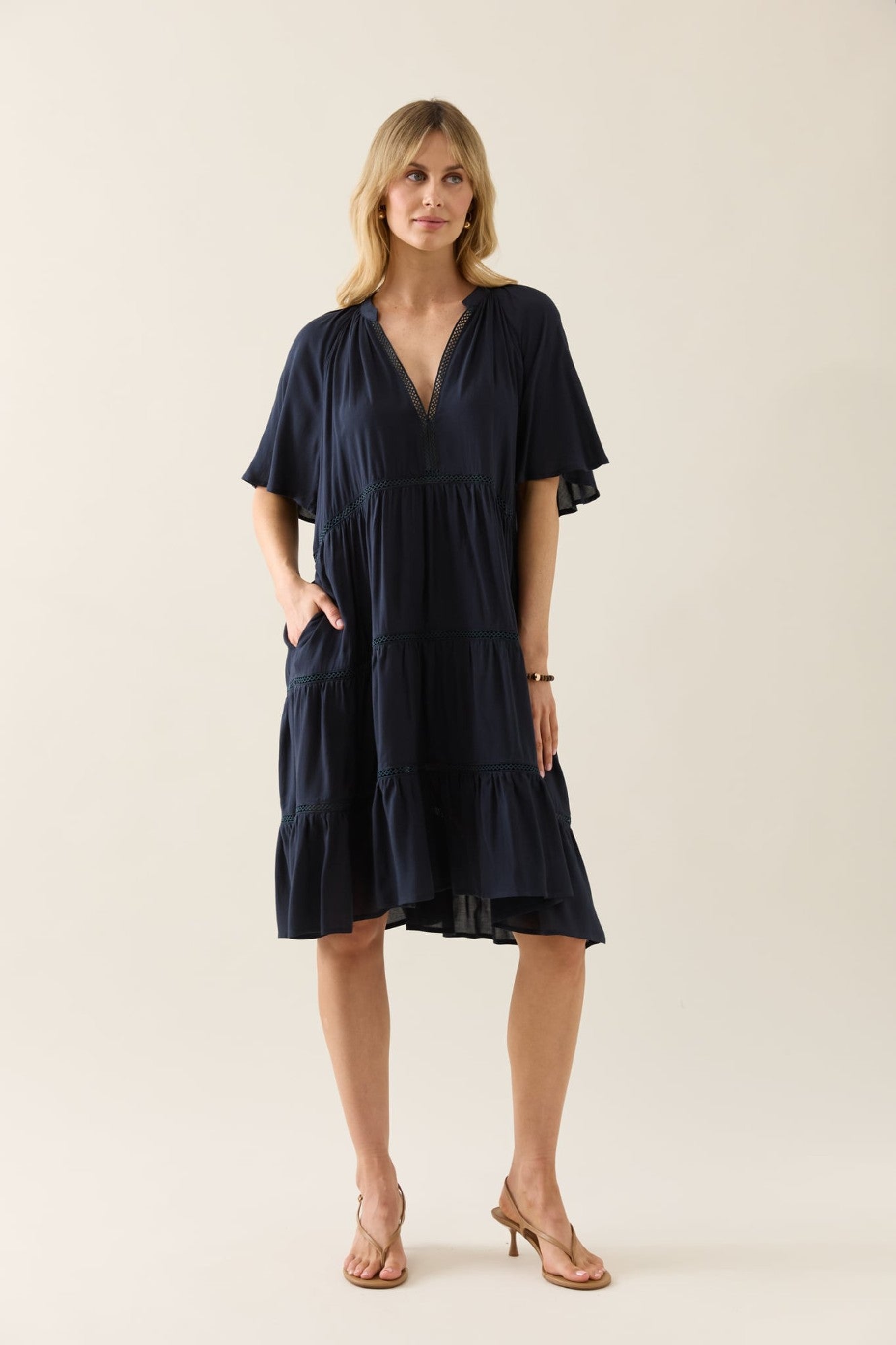 ISLE OF MINE OLINE DRESS [SZ:SMALL CL:NAVY]
