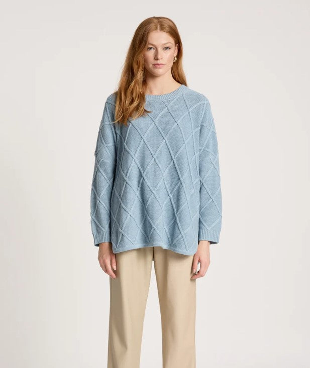EB & IVE LIORA RELAXED JUMPER [CL:LAKE]