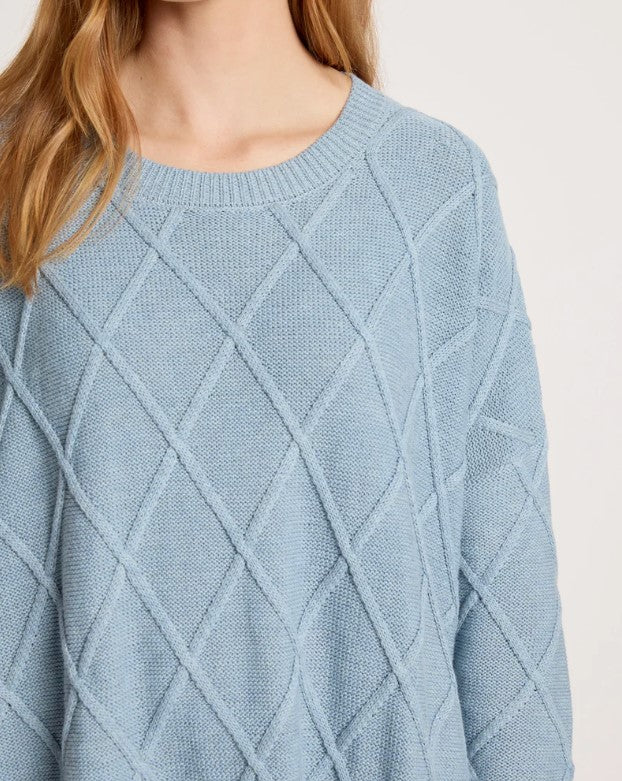 EB & IVE LIORA RELAXED JUMPER [CL:LAKE]