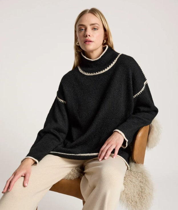 EB & IVE ORIN JUMPER BLACK/DUNE [SZ:SMALL]