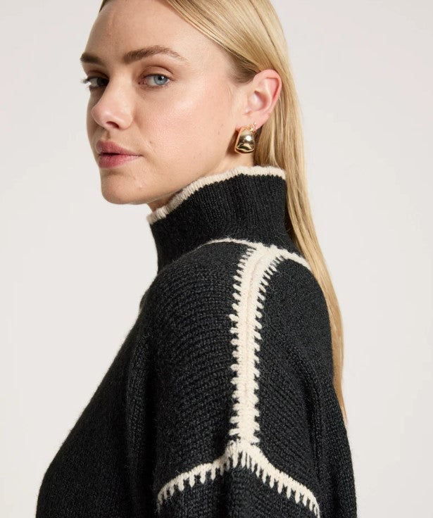 EB & IVE ORIN JUMPER BLACK/DUNE [SZ:SMALL]