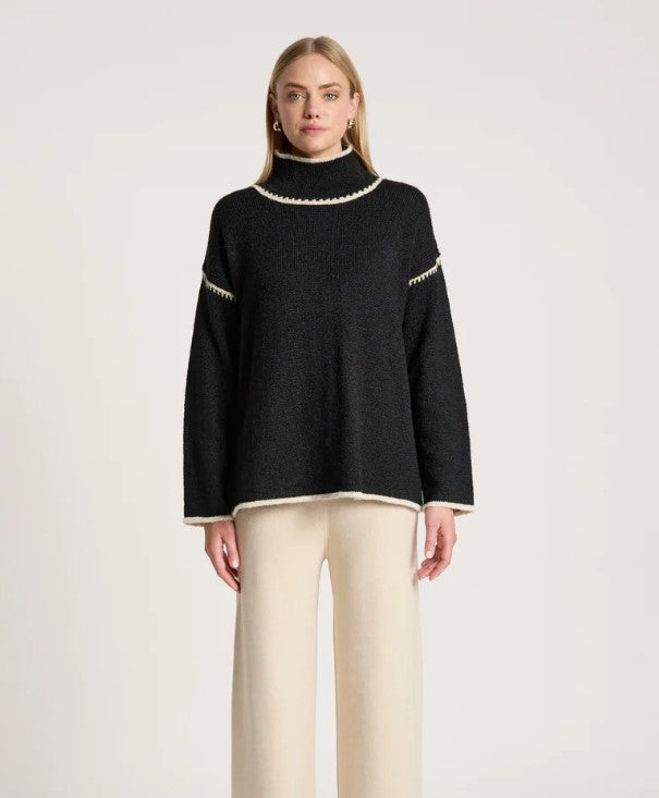EB & IVE ORIN JUMPER BLACK/DUNE [SZ:SMALL]