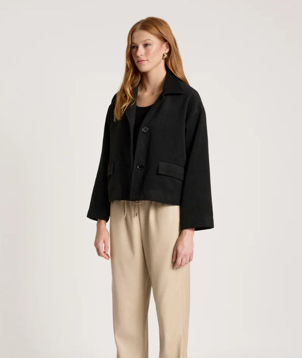 EB & IVE WANDERER CROP JACKET [SZ:SMALL CL:BLACK]