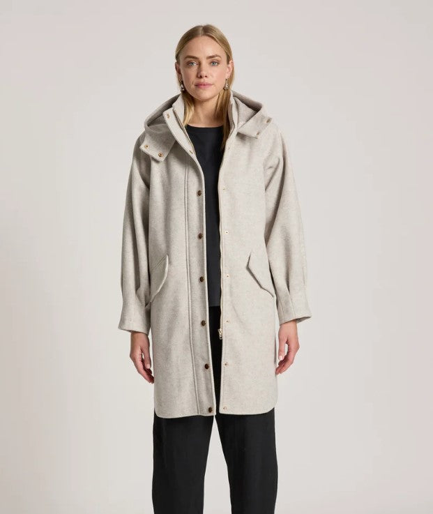 EB & IVE SABLE HOOD JACKET [SZ:XSMALL CL:BISQUE]