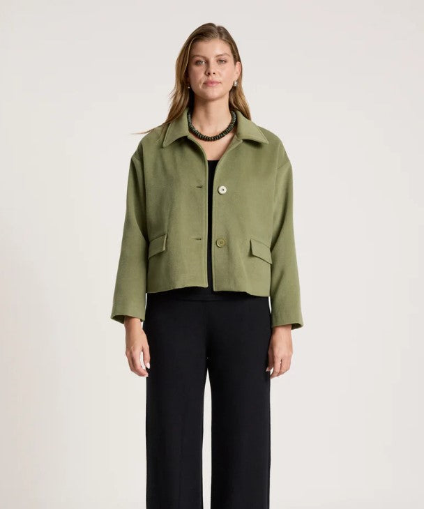 EB & IVE WANDERER CROP JACKET [SZ:SMALL CL:PAMPAS]