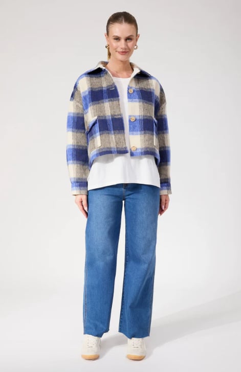 HAVEN FARGO CROPPED JACKET [SZ:XSMALL CL:BLUE]
