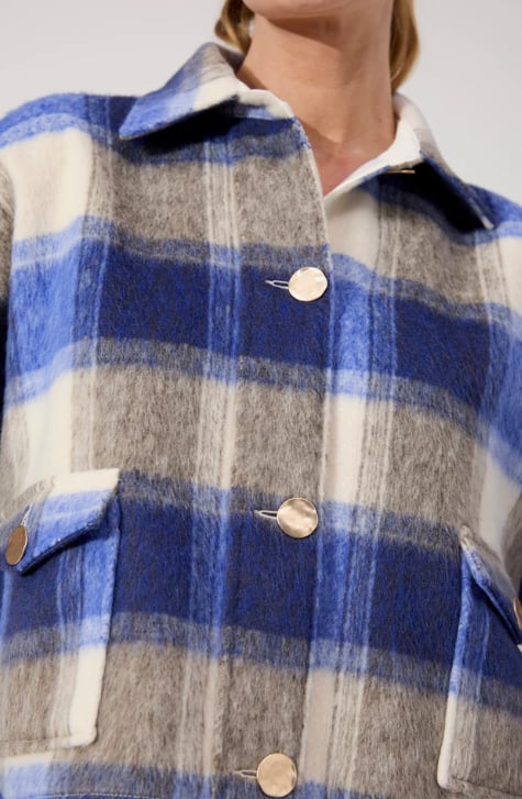 HAVEN FARGO CROPPED JACKET [SZ:XSMALL CL:BLUE]