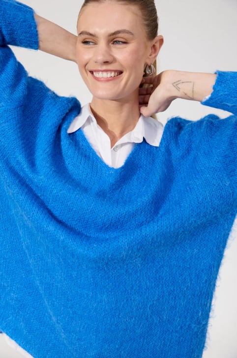 HAVEN LYON RELAXED JUMPER ONE SIZE [CL:COBALT]