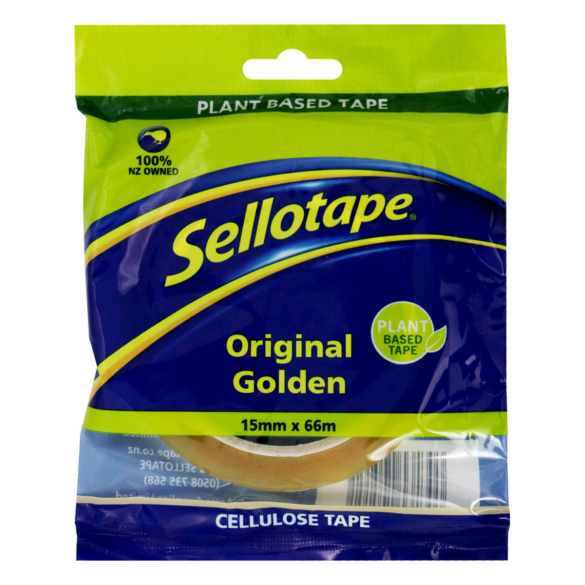 TAPE S/TAPE CELLULOSE 15MMX66M