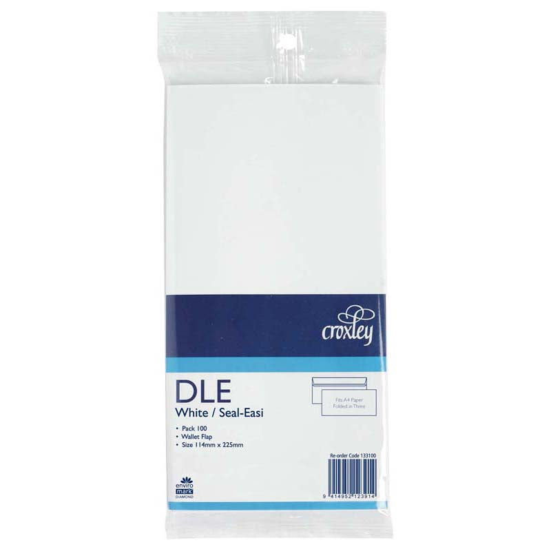 ENV CROX DLE WHITE SS STD PK 100
